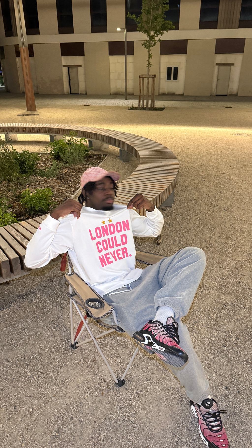 LCN | LONGSLEEVE WHITE & PINK